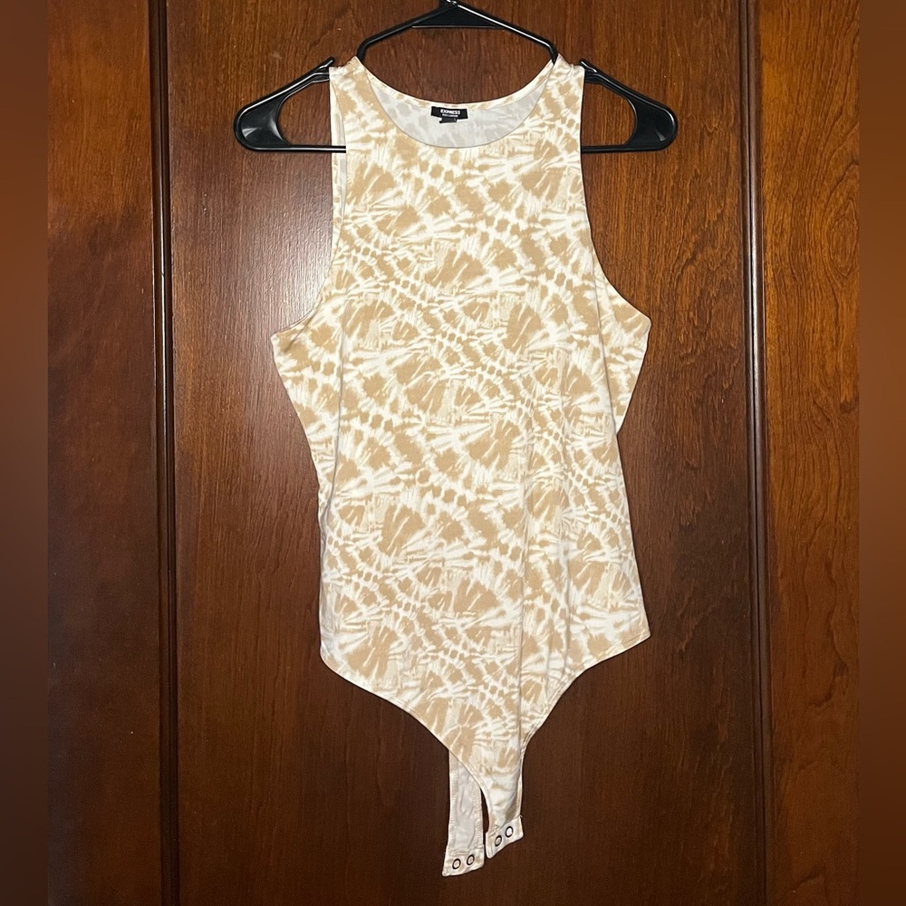 Express Tie Dye Thong Bodysuit Size Medium